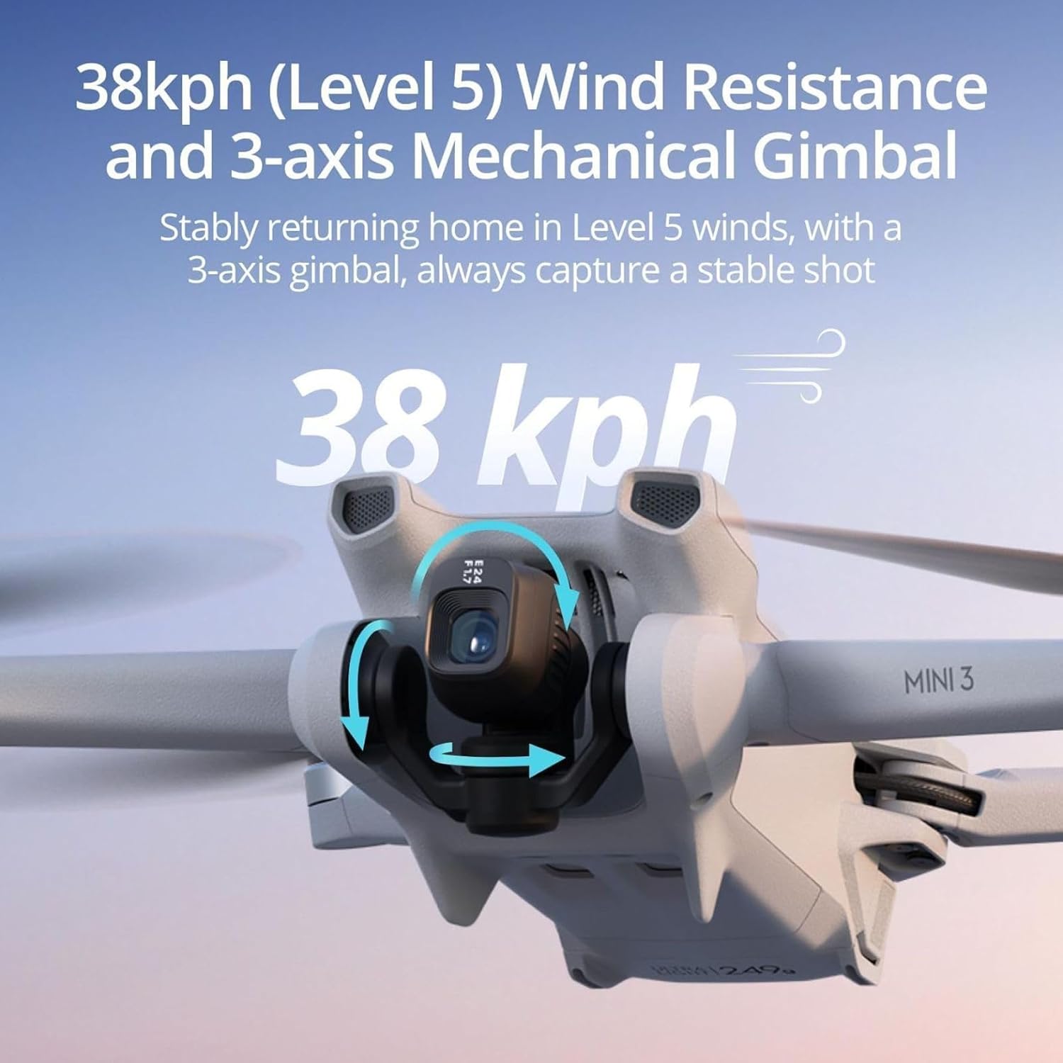 DJI Mini 3, 3-Axis Mechanical  - đánh giá và giá Drone Gimbal 3 Axis
