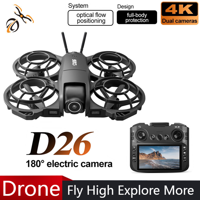 D26 Drone 4K Aerial HD 180° Ca - đánh giá và giá Drone Gimbal Brushless
