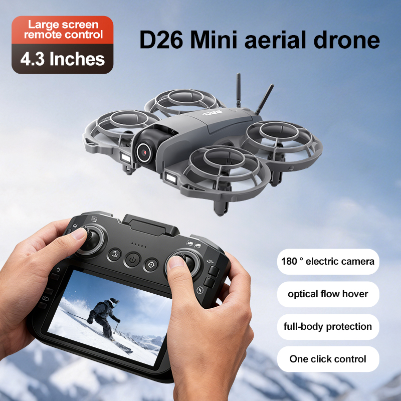 D26 Drone 4K Aerial HD 180° Ca - đánh giá và giá Drone Gimbal Brushless