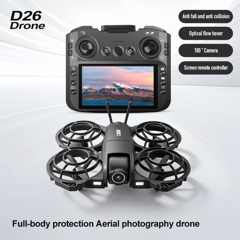 D26 Drone 4K Aerial HD 180° Ca - đánh giá và giá Drone Gimbal Brushless
